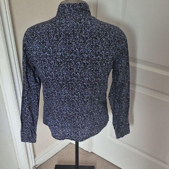 Guess Men's Navy and Black Patterned Shirt - Picture 5 of 16